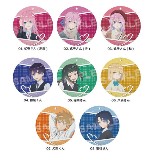 『可愛いだけじゃない式守さん』レザーコースターキーホルダー 01 式守さん(制服)